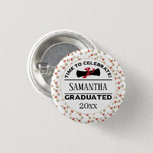 Personalized Graduation Gift Time To Celebrate Button