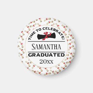 Personalized Graduation Gift   Time To Celebrate Magnet