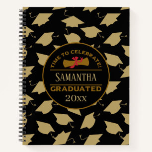 Personalized Graduation Gift   Time To Celebrate Notebook