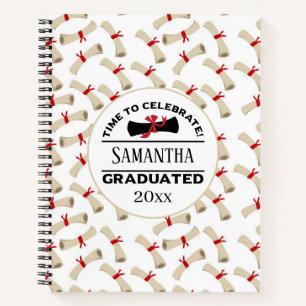 Personalized Graduation Gift   Time To Celebrate Notebook