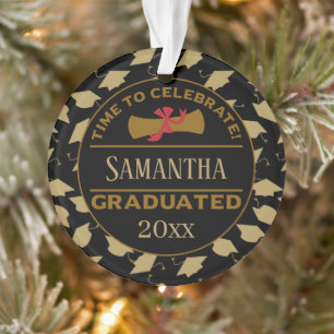 Personalized Graduation Gift Time To Celebrate Ornament
