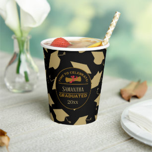 Personalized Graduation Gift   Time To Celebrate Paper Cups