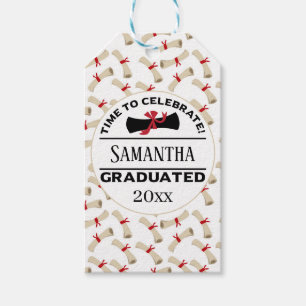 Personalized Graduation Gift Time To Celebrate Tags