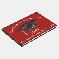 Personalized Graduation Guest Book in Your Colors