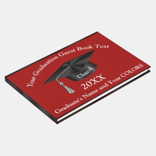 Personalized Graduation Guest Book in Your Colors