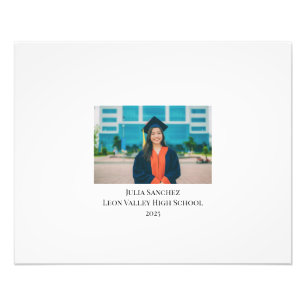 Personalized Graduation Guestbook Signable Photo Print