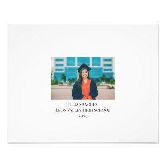 Personalized Graduation Guestbook Signable Photo Print