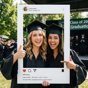 Personalized Graduation Instagram Selfie Photo Frame