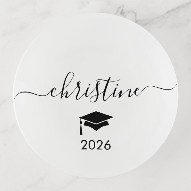 Personalized Graduation Jewelry Dish Class of 2026 (Front)