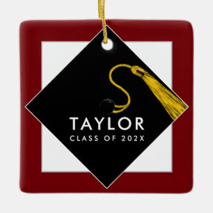 Personalized Graduation Keepsake Ceramic Ornament