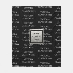 Personalized Graduation Keepsake Class Of Date Fleece Blanket