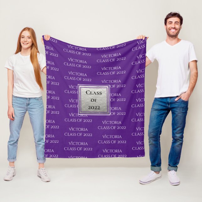 Personalized Graduation Keepsake Class Of Year Fleece Blanket (In Situ)