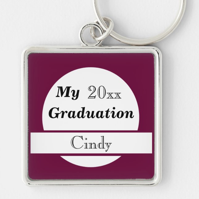 Personalized Graduation Keepsakes Keychain (Front)