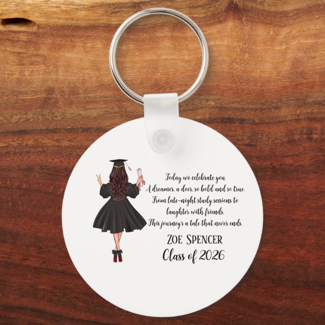 Personalized Graduation Keychain (Front)