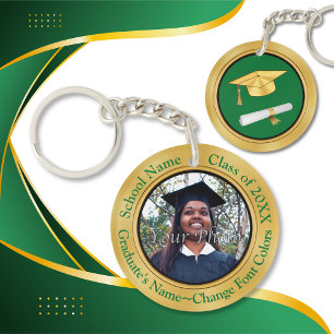 Personalized Graduation Keychains. Change COLORS Keychain