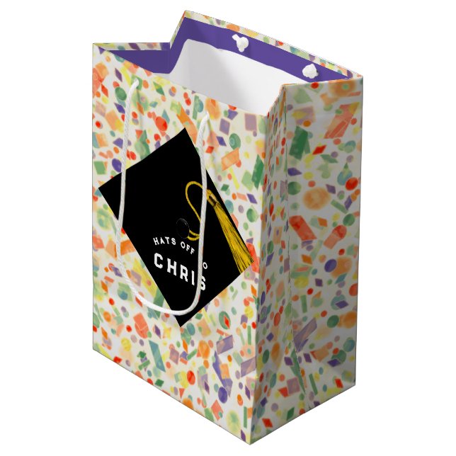 Personalized Graduation Medium Gift Bag (Front Angled)
