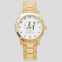 Personalized Graduation Monogram Class Year Watch