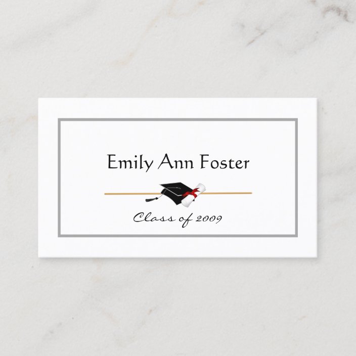 personalized graduation name cards zazzlecom