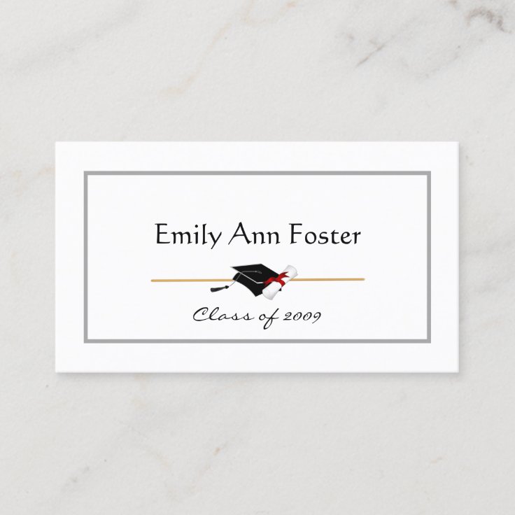 Personalized Graduation Name Cards | Zazzle