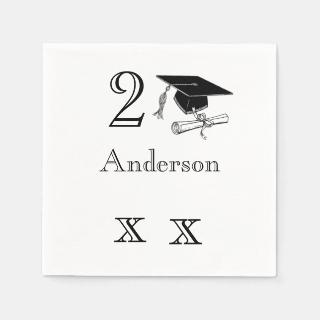 Personalized Graduation Napkins (Front)