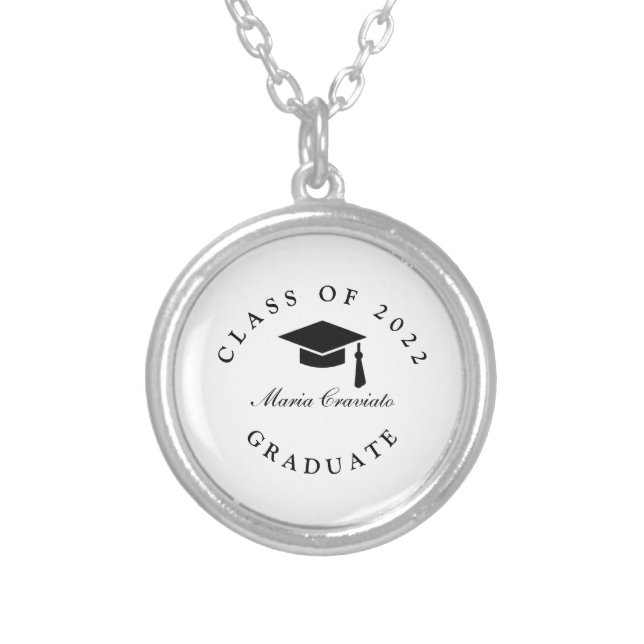 Personalized Graduation Necklace with Custom Gift  (Front)