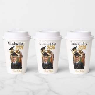 Personalized Graduation Paper Cups Class of 2026