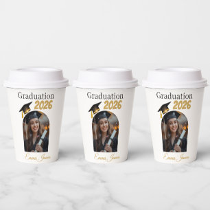 Personalized Graduation Paper Cups Class of 2026