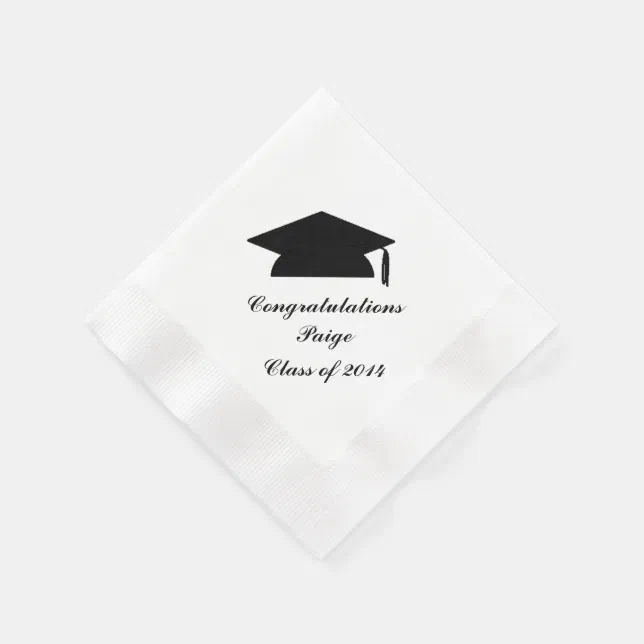 Personalized Graduation Paper Napkins Zazzle