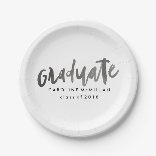 Personalized Graduation Paper Plate