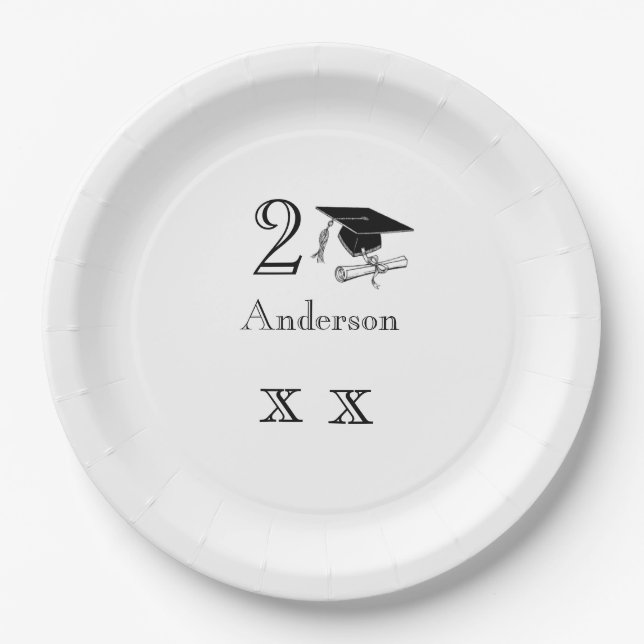 Personalized Graduation Paper Plates (Front)