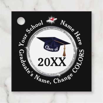 Personalized  Graduation Party Favor Tags  Favor Tags by LittleLindaPinda at Zazzle
