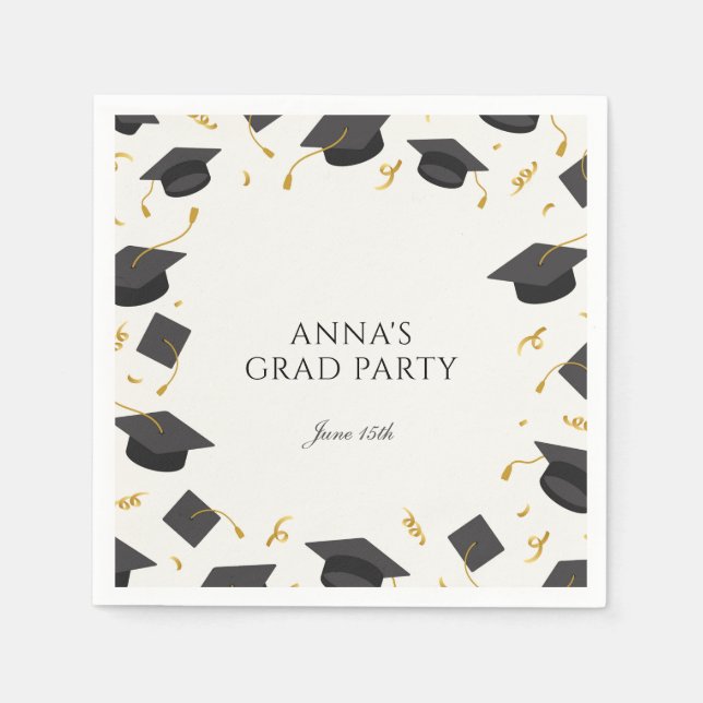 Personalized Graduation Party Napkins (Front)