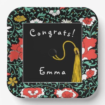 Personalized Graduation Party Paper Plate by ebbies at Zazzle