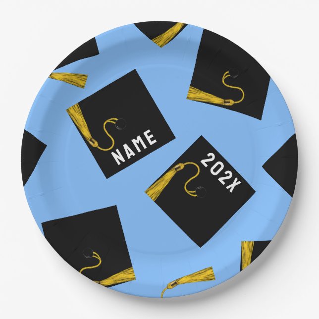 Personalized Graduation Party Paper Plates (Front)