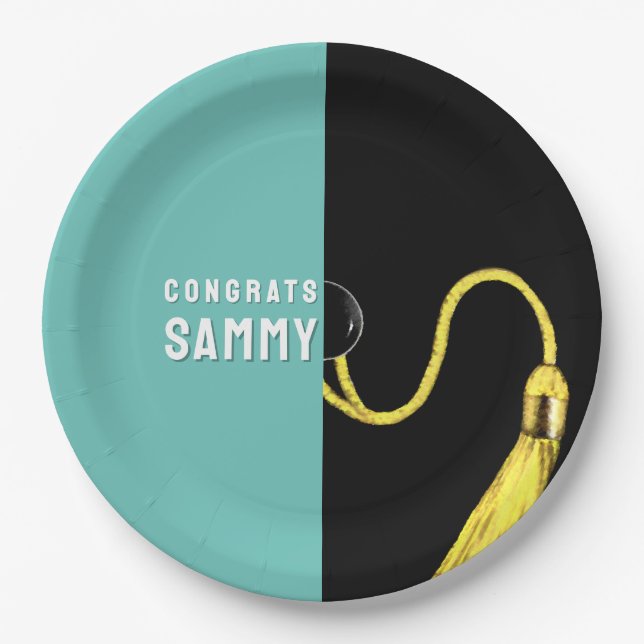 Personalized Graduation Party Paper Plates (Front)
