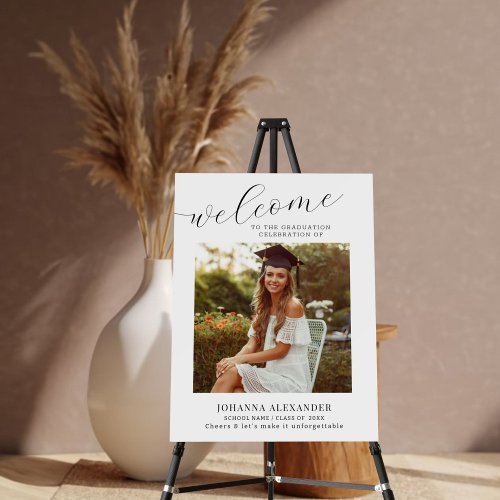 Personalized Graduation Party Photo Welcome Sign