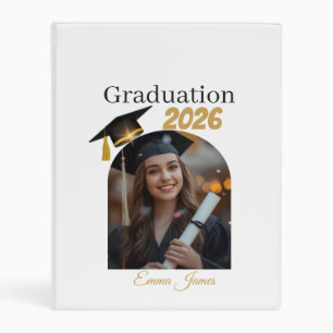Personalized Graduation Photo Album Class of 2026 Mini Binder