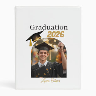 Personalized Graduation Photo Album Class of 2026 Mini Binder