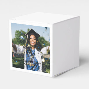Personalized Graduation Photo and Name Favor Boxes