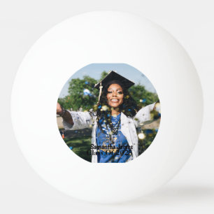 Personalized Graduation Photo and Name  Ping Pong Ball