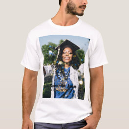 Personalized Graduation Photo and Name T-Shirt