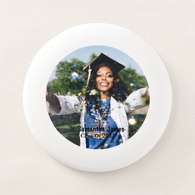 Personalized Graduation Photo and Name  Wham-O Frisbee (Front)