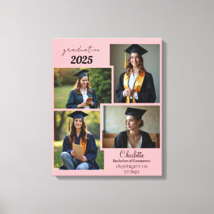 Personalized Graduation Photo Collage Canvas Print
