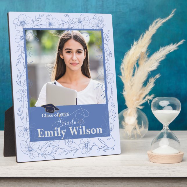 Personalized Graduation Photo Keepsake Gift Plaque (Side)