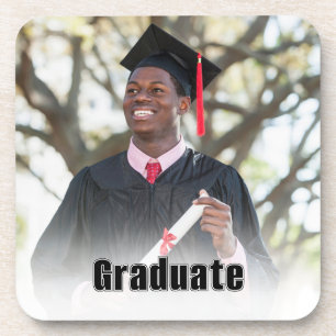 Personalized Graduation Photo Keepsake Memory Gift Beverage Coaster