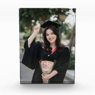 Personalized Graduation Photo Keepsake Memory Gift Block