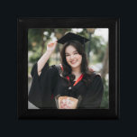 Personalized Graduation Photo Keepsake Memory Gift Box<br><div class="desc">Celebrate their big achievement with a personalized graduation photo gift they’ll treasure forever. This custom keepsake features your favorite photo, making it a meaningful way to honor a high school, college, or kindergarten graduate. Add a name, graduation year, or special message to create a one-of-a-kind memento that captures this unforgettable...</div>