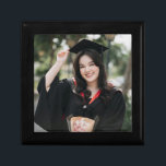 Personalized Graduation Photo Keepsake Memory Gift Box<br><div class="desc">Celebrate their big achievement with a personalized graduation photo gift they’ll treasure forever. This custom keepsake features your favorite photo, making it a meaningful way to honor a high school, college, or kindergarten graduate. Add a name, graduation year, or special message to create a one-of-a-kind memento that captures this unforgettable...</div>