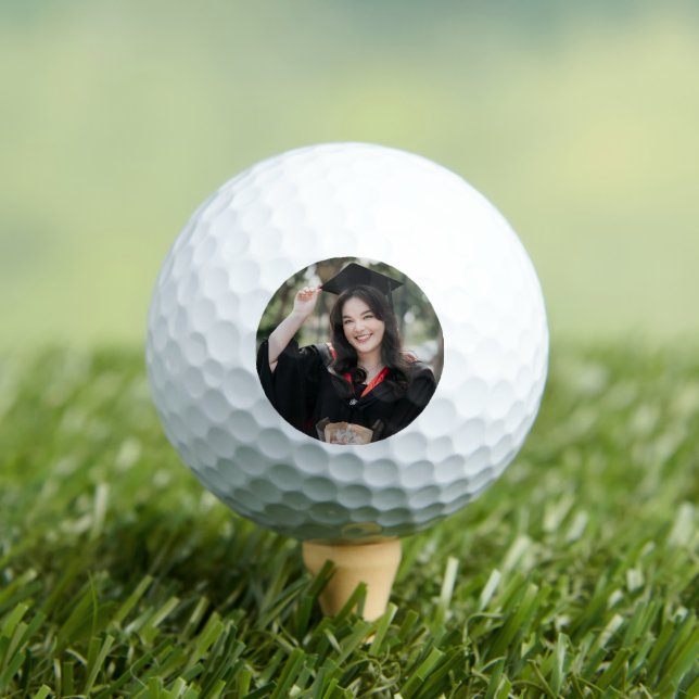 Personalized Graduation Photo Keepsake Memory Gift Golf Balls (Insitu Tee)