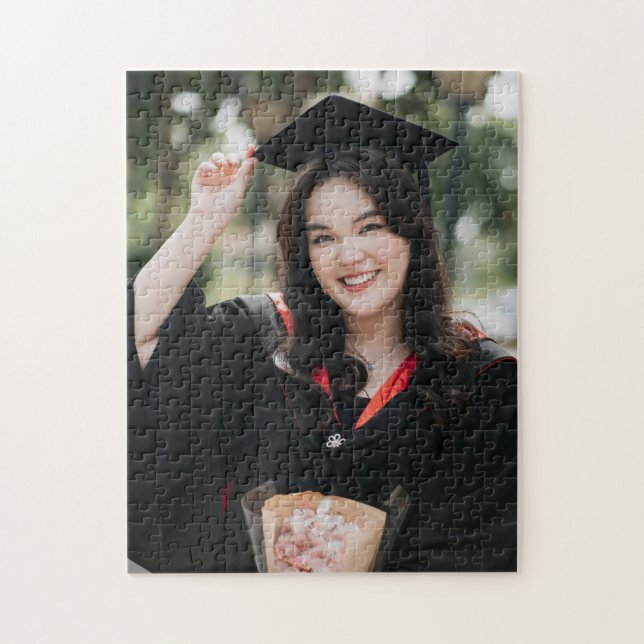 Personalized Graduation Photo Keepsake Memory Gift Jigsaw Puzzle (Vertical)
